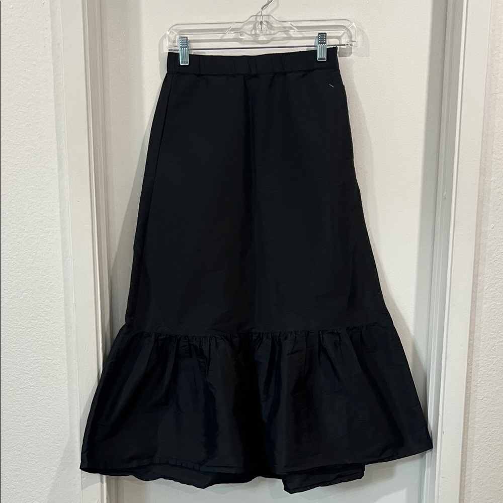 Zara Black A-Line Skirt